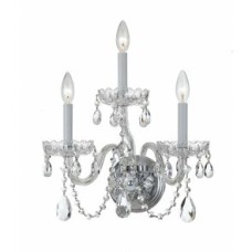 Crystorama Traditional Crystal Sconce 1033-CH-CL-MWP