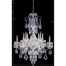 Crystorama Traditional Crystal Chandelier 1045-CH-CL-MWP