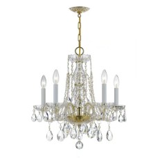 Crystorama Traditional Crystal Chandelier 1061-PB-CL-MWP