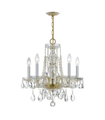 Crystorama Traditional Crystal Chandelier 1061-PB-CL-MWP