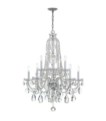 Crystorama Traditional Crystal Chandelier 1110-CH-CL-MWP