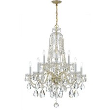 Crystorama Traditional Crystal Chandelier 1110-PB-CL-MWP