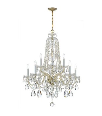 Crystorama Traditional Crystal Chandelier 1110-PB-CL-MWP