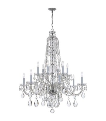 Crystorama Traditional Crystal Chandelier 1114-CH-CL-MWP
