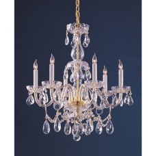 Crystorama Traditional Crystal Chandelier 1126-PB-CL-MWP