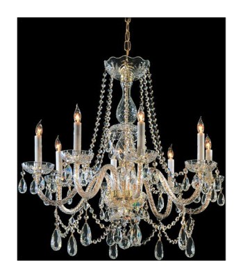 Crystorama Traditional Crystal Chandelier 1128-PB-CL-MWP