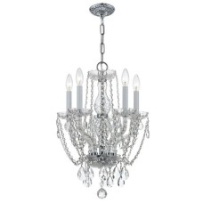 Crystorama Traditional Crystal Mini Chandelier 1129-CH-CL-S