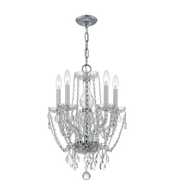 Crystorama Traditional Crystal Mini Chandelier 1129-CH-CL-S