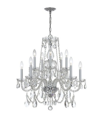 Crystorama Traditional Crystal Chandelier 1130-CH-CL-MWP
