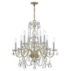 Crystorama Traditional Crystal Chandelier 1130-PB-CL-MWP