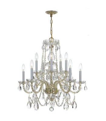 Crystorama Traditional Crystal Chandelier 1130-PB-CL-MWP