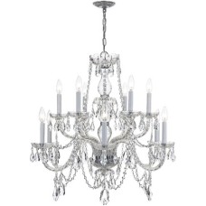 Crystorama Traditional Crystal Chandelier 1135-CH-CL-MWP