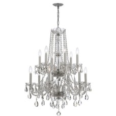 Crystorama Traditional Crystal Chandelier 1137-CH-CL-MWP