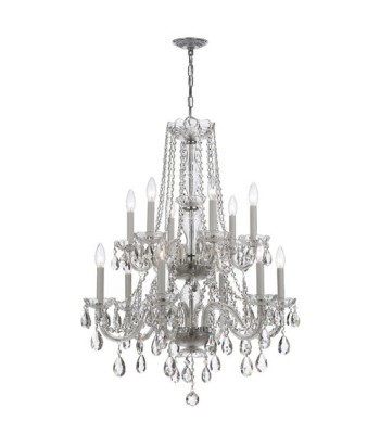 Crystorama Traditional Crystal Chandelier 1137-CH-CL-MWP