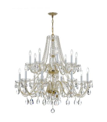 Crystorama Traditional Crystal Chandelier 1139-PB-CL-MWP