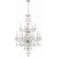 Crystorama Traditional Crystal Chandelier 1155-CH-CL-MWP
