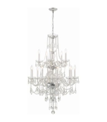 Crystorama Traditional Crystal Chandelier 1155-CH-CL-MWP
