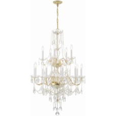 Crystorama Traditional Crystal Chandelier 1155-PB-CL-MWP