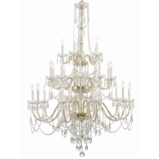 Crystorama Traditional Crystal Chandelier 1156-PB-CL-MWP