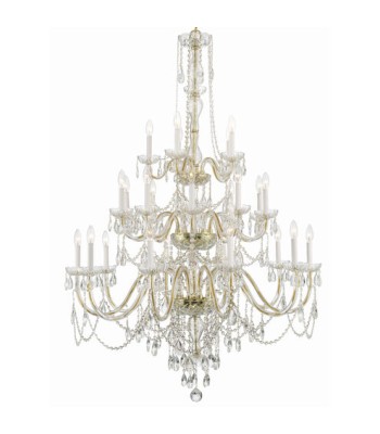 Crystorama Traditional Crystal Chandelier 1156-PB-CL-MWP