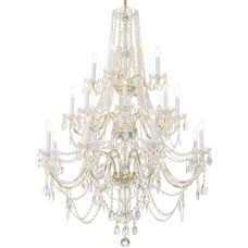 Crystorama Traditional Crystal Chandelier 1157-PB-CL-MWP