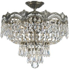 Crystorama Majestic Semi Flush 1483-HB-CL-S