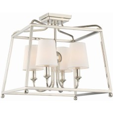 Crystorama Sylvan Semi Flush 2243-PN