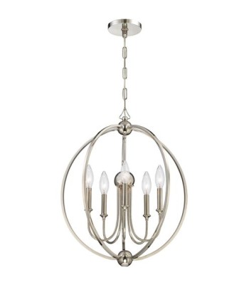 Crystorama Sylvan Chandelier 2247-PN_NOSHADE