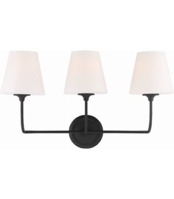 Crystorama Sylvan Bathroom Vanity Light 2443-OP-BF