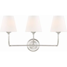 Crystorama Sylvan Bathroom Vanity Light 2443-OP-BN