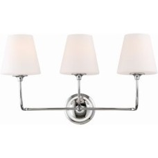Crystorama Sylvan Bathroom Vanity Light 2443-OP-CH
