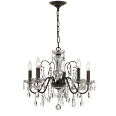 Crystorama Butler Chandelier 3025-EB-CL-MWP