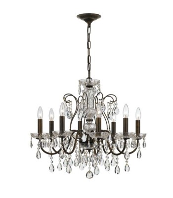Crystorama Butler Chandelier 3028-EB-CL-MWP