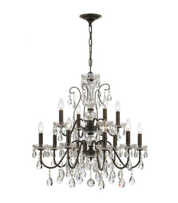 Crystorama Butler Chandelier 3029-EB-CL-SAQ
