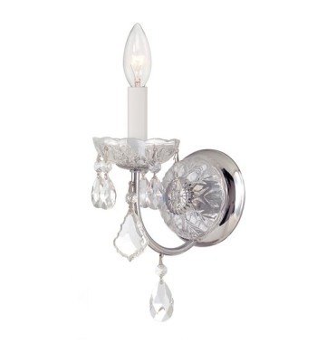 Crystorama Imperial Sconce 3221-CH-CL-MWP