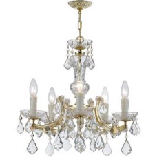 Crystorama Maria Theresa Chandelier 4376-GD-CL-MWP