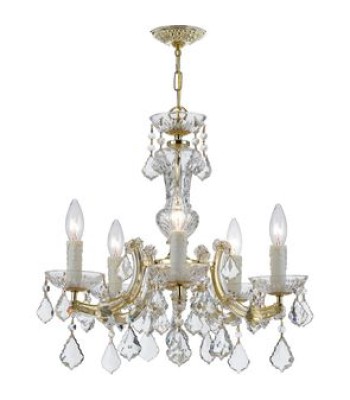 Crystorama Maria Theresa Chandelier 4376-GD-CL-MWP