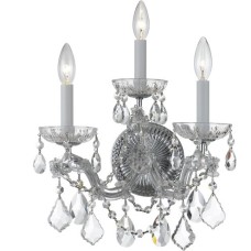 Crystorama Maria Theresa Sconce 4403-CH-CL-MWP
