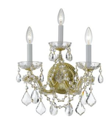 Crystorama Maria Theresa Sconce 4403-GD-CL-MWP