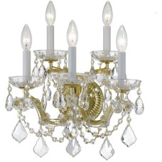 Crystorama Maria Theresa Sconce 4404-GD-CL-MWP