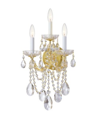Crystorama Maria Theresa Sconce 4423-GD-CL-MWP