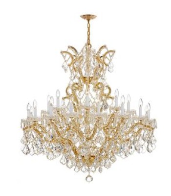 Crystorama Maria Theresa Chandelier 4424-GD-CL-MWP