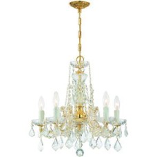 Crystorama Maria Theresa Chandelier 4476-GD-CL-MWP