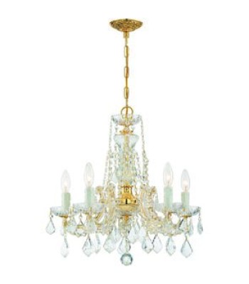 Crystorama Maria Theresa Chandelier 4476-GD-CL-MWP