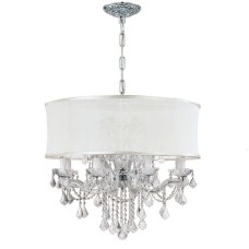 Crystorama Brentwood Chandelier 4489-CH-SMW-CLM