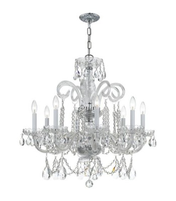 Crystorama Traditional Crystal Chandelier 5008-CH-CL-MWP
