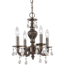 Crystorama Paris Market Mini Chandelier 5024-VB-CL-SAQ