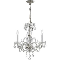 Crystorama Traditional Crystal Mini Chandelier 5044-CH-CL-MWP