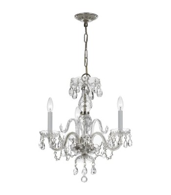 Crystorama Traditional Crystal Mini Chandelier 5044-CH-CL-MWP