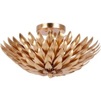 Crystorama Broche Semi Flush 505-GA